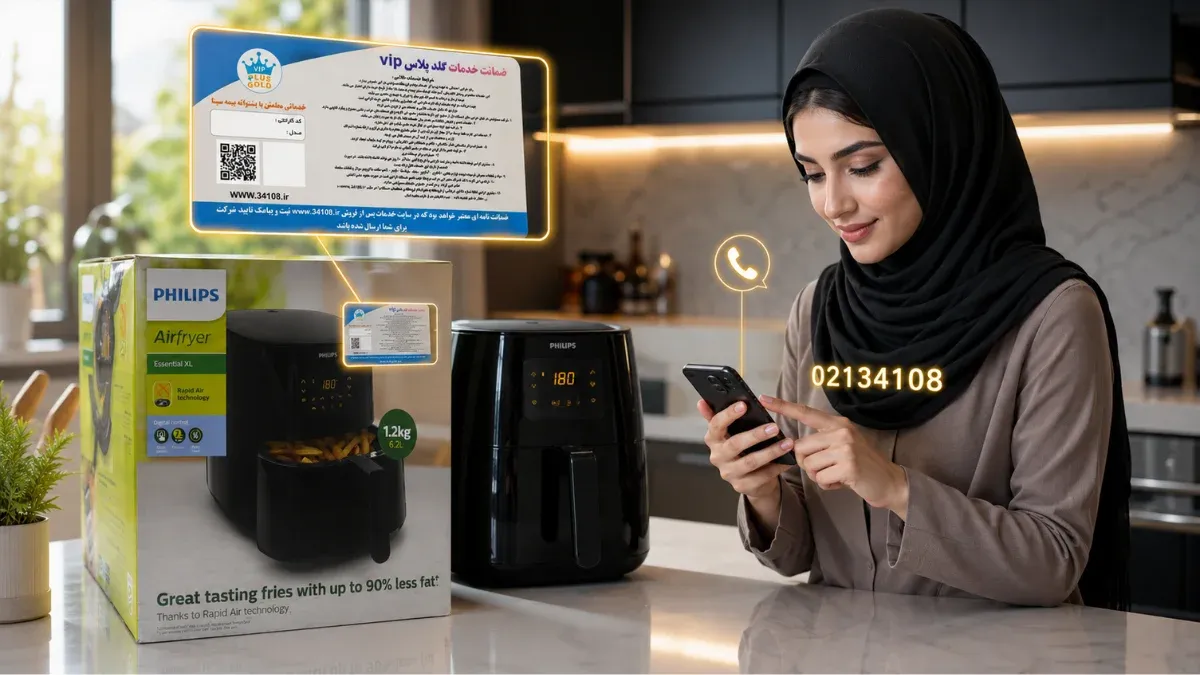 فعال سازی گارانتی گلد پلاس vip سرخ کن بدون روغن 9270